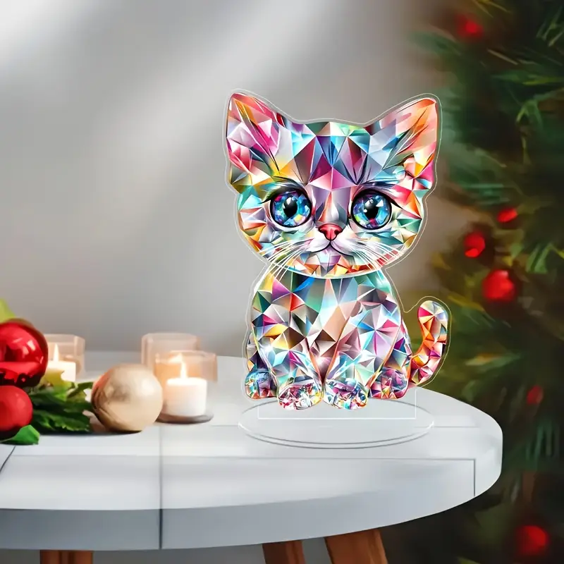 🐱Limited Time Sale-SAVE 50% OFF - Colorful Kitten Desktop Standing Decoration