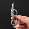 TOSAHWI Handmade Titanium Keychain Mini Skull Knife-5123