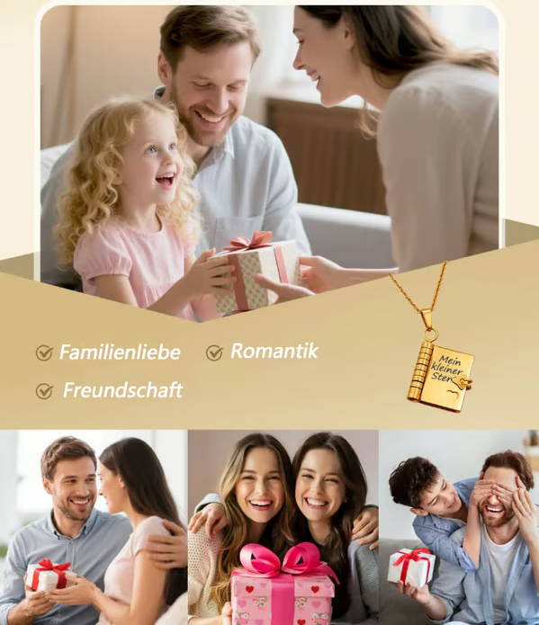 🔥Kaufe 2 Erhalte 1💗Stern-Anhänger im Buchformat