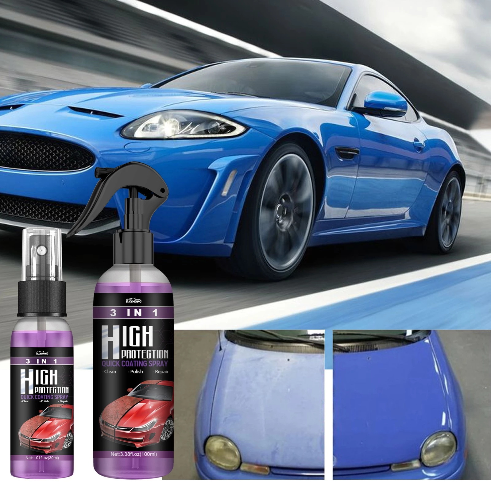🔥Hot Sale-70% OFF🔥 3 in 1 Ceramic Car Coating Spray