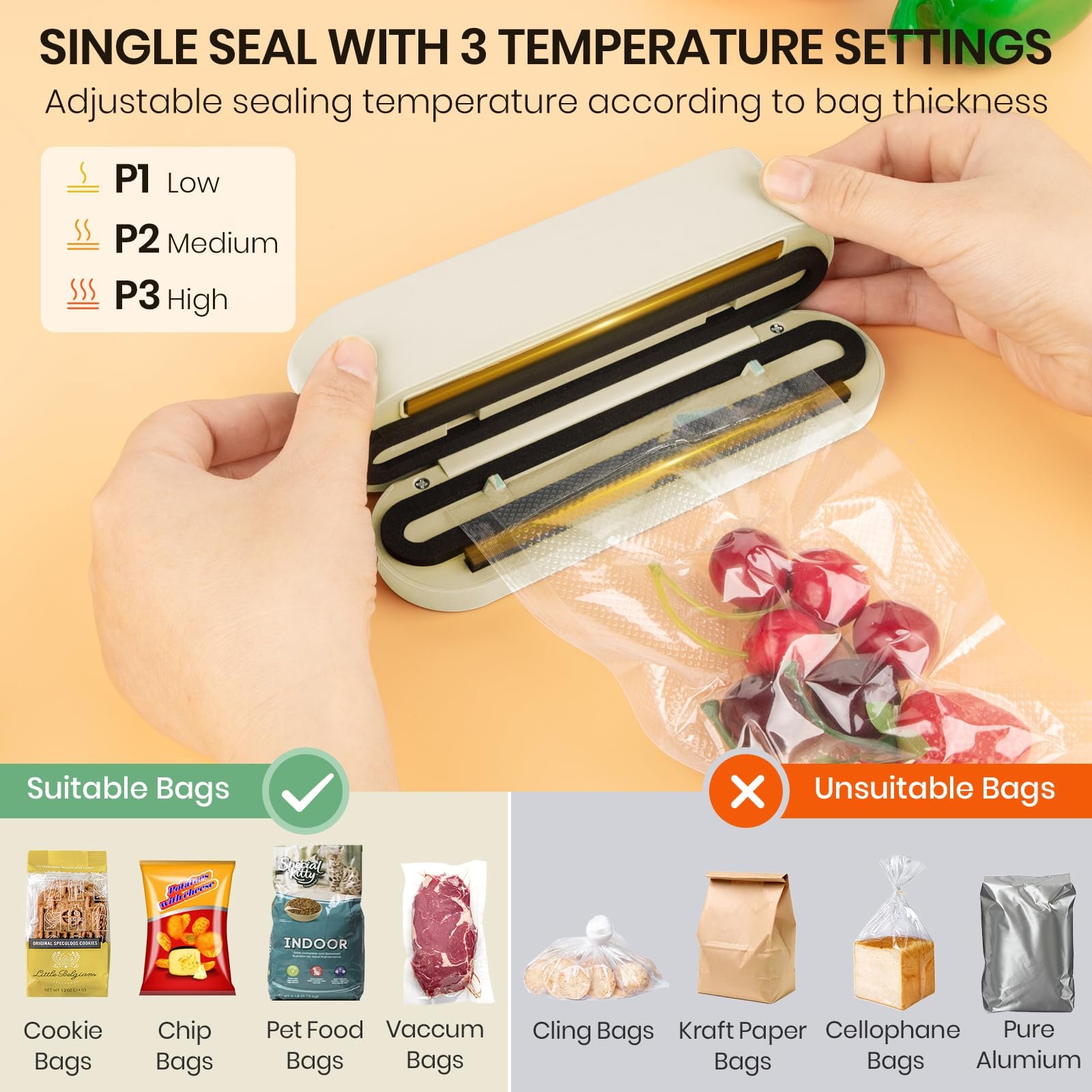 💥LAST DAY SALE 50% OFF💥3-in-1 Cordless Mini Vacuum Sealer⚡BUY 2 FREE SHIPPING