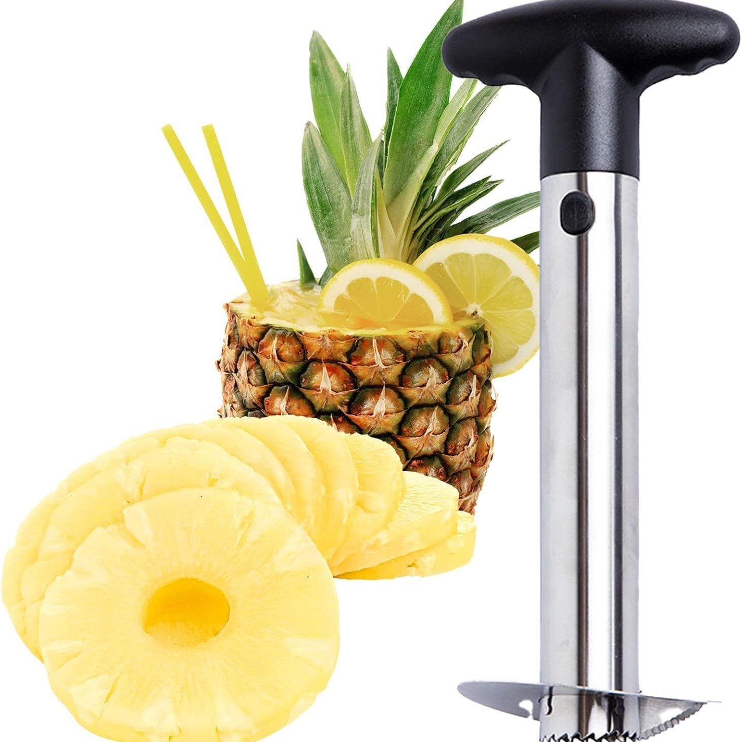 🎁TikTok Last Day Sale - 70% OFF🎉Premium Pineapple Corer and Slicer Tool