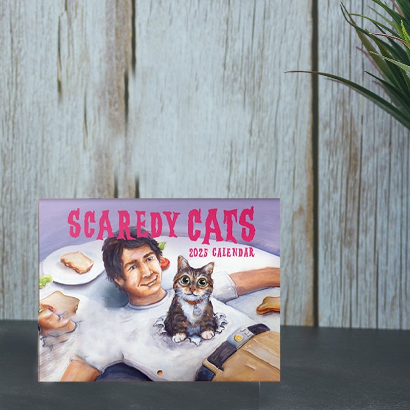 🎄🎅Christmas Presale - 49% OFF🎄-Scaredy Cats 2025 Monthly Calendar