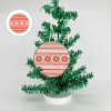 Round Christmas Tree Hanging Sign With Patterns