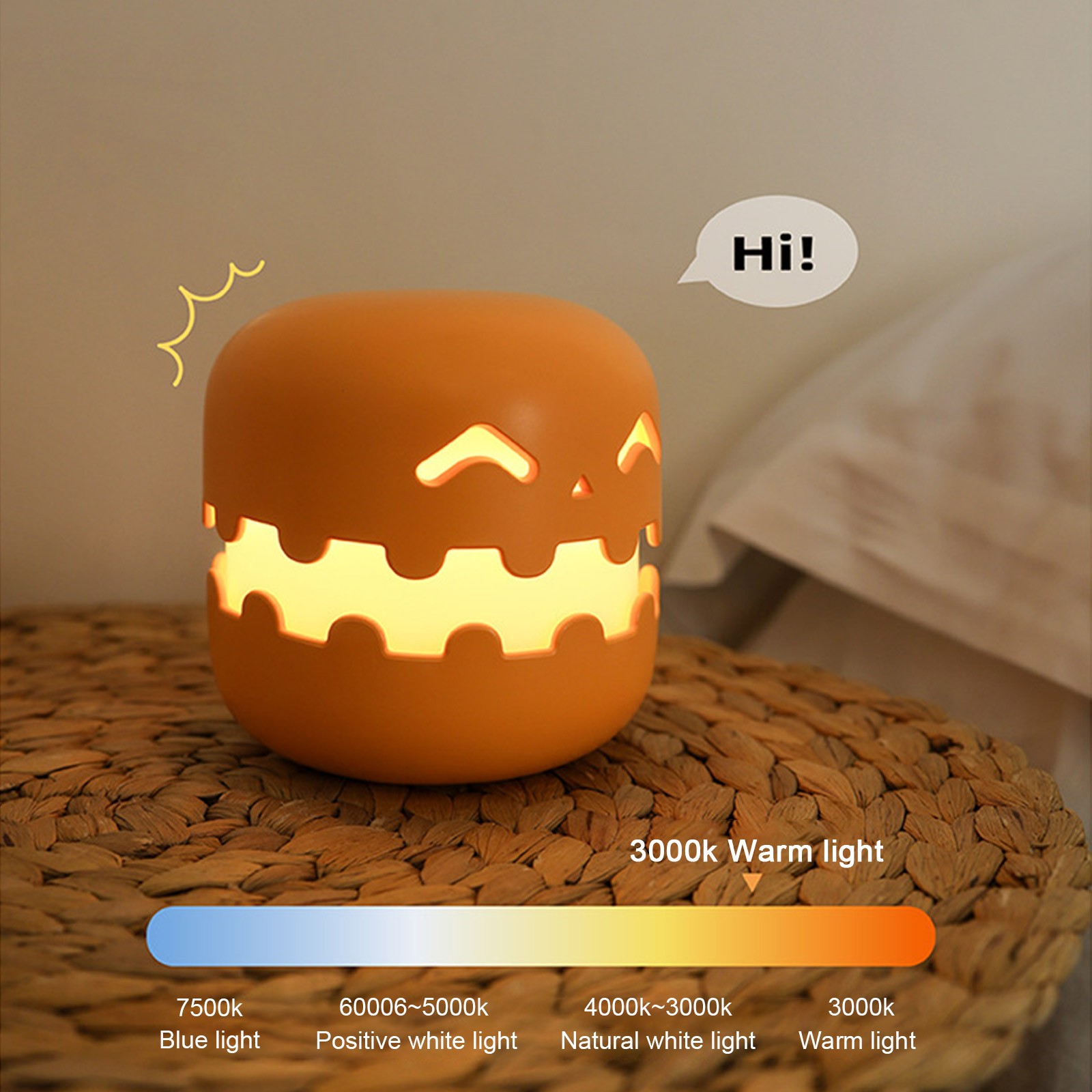 (🎃Early Halloween Sale - 49% OFF) 👻Cute Pumpkin Night Light