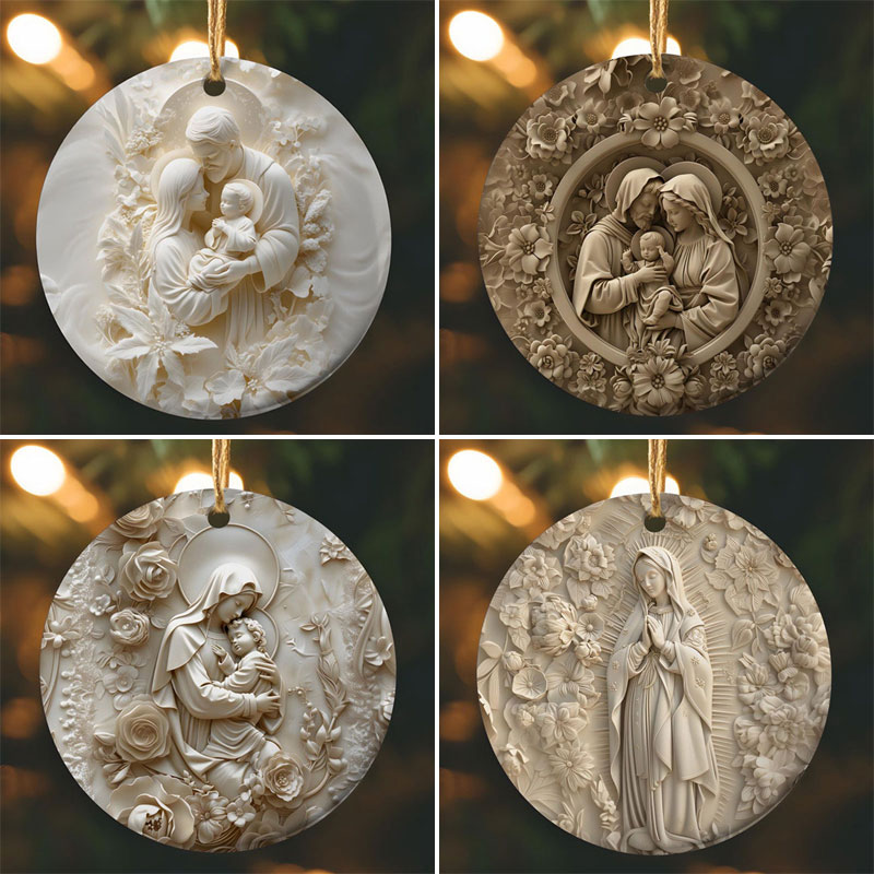 (🌲Early Christmas Sale- 49% OFF) 🎁3D Catholic Christmas Ornament