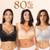 Ultimate Lift Full-Figure Seamless Lace Cut-Out Bra, Comfortable and Breathable Without Restraint