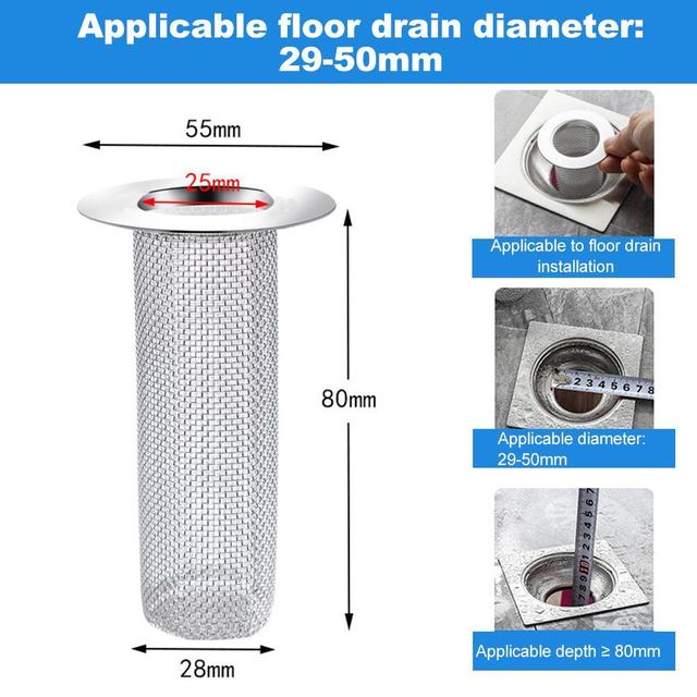 🌲Early Christmas Sale- SAVE 48% OFF🌲Mesh Stainless Steel Floor Drain Strainer