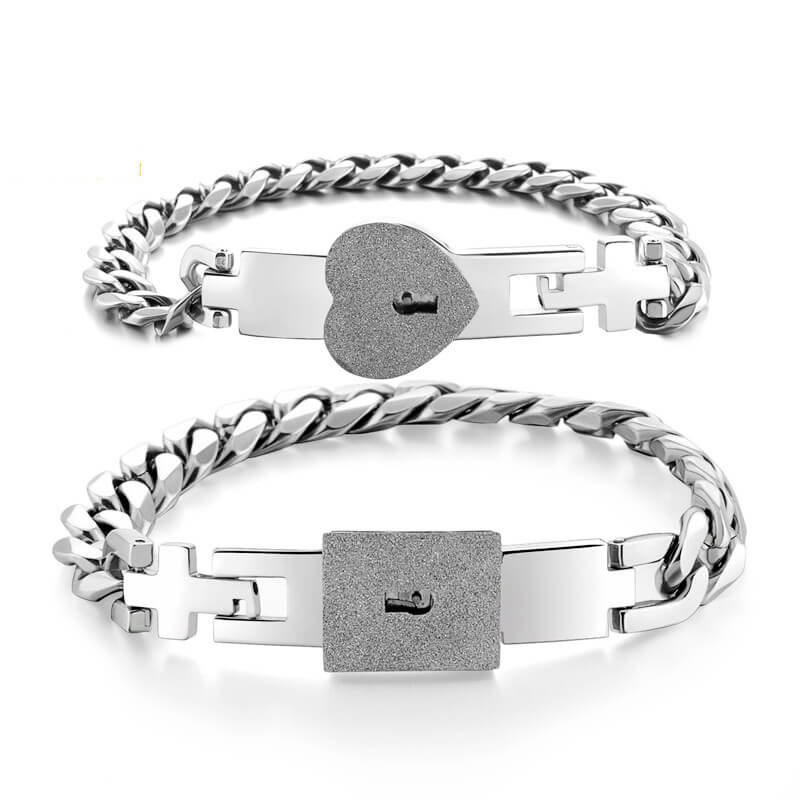 💖Valentine's Day Sale - 50%🎁Lock & Key Bracelet for Boyfriend, Girlfriend, Lover