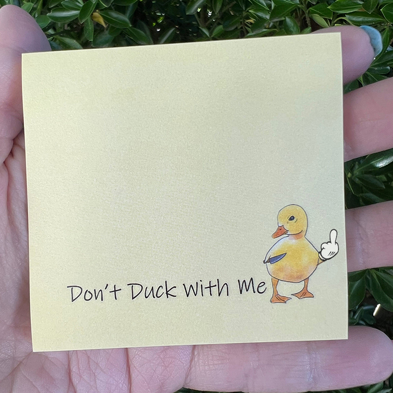 🤣Funny Middle Finger Duck Sticky Notes