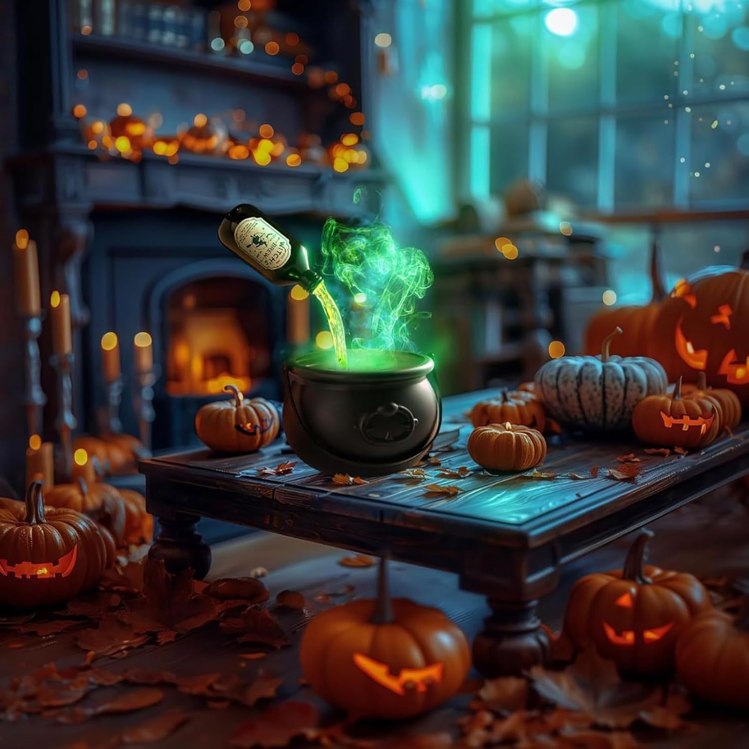 🎁TikTok Last Day Sale - 70% OFF🧙‍♀Halloween Witch Cauldron Pot Bucket with Magic Floating Potion