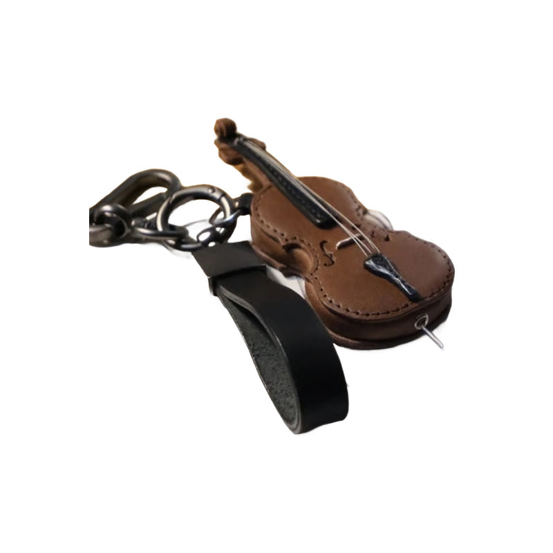 🌲Early Christmas Sale 49% OFF -🎻Crafted Leather Violin & Cello Keychain