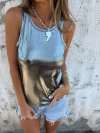 Women's Round Neck Sleeveless Casual Vest
