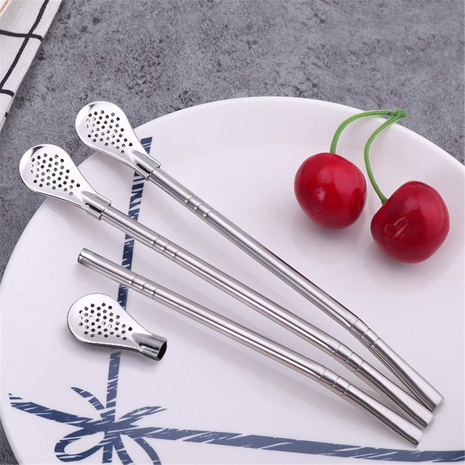 🔥Last Day Promotion 50% OFF🔥Removable Filtered Spoons Drinking Straw