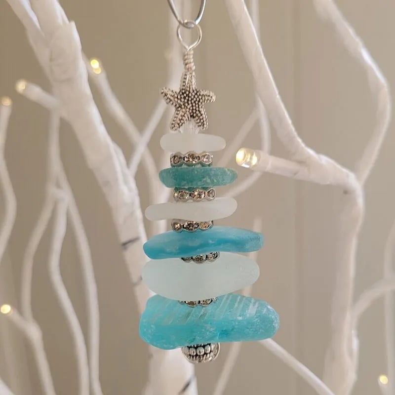 🎅Early Christmas Sale 49% OFF🎄 - Sea Glass Christmas Tree Ornament