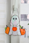 (🎃Early Halloween Sale - 49% OFF) 👻Ghost and Pumpkin Halloween Suncatcher, BUY 2 FREE SHIPPING