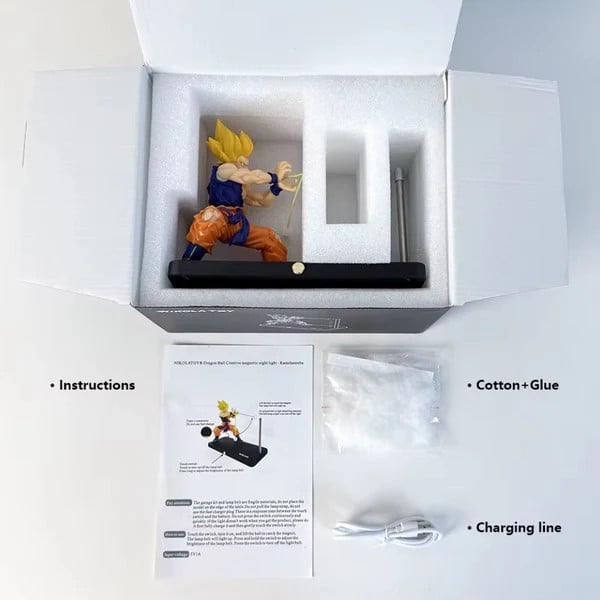 🎁 Goku Night Lamp 🌟 Perfect Gift for Anime Lovers!
