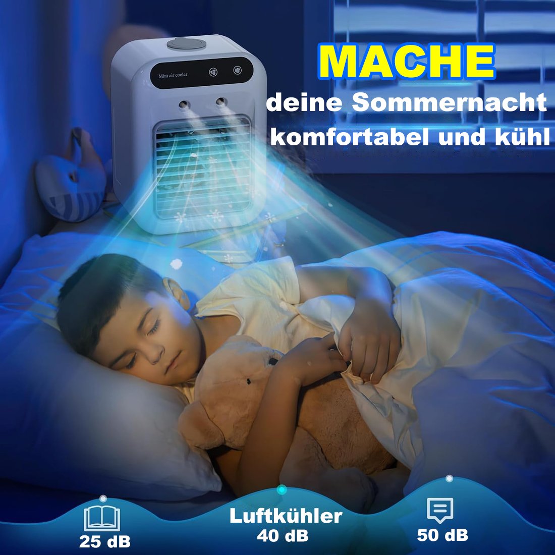 🔥Letzter Tag 50% RABATT-Tragbares AC mit 2 Geschwindigkeiten und 2 Nebelmodi
