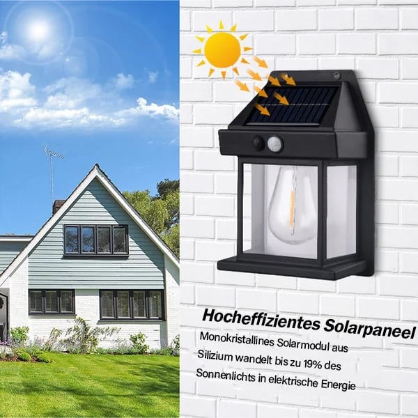 💡Neue Solar-Wandleuchte für draußen