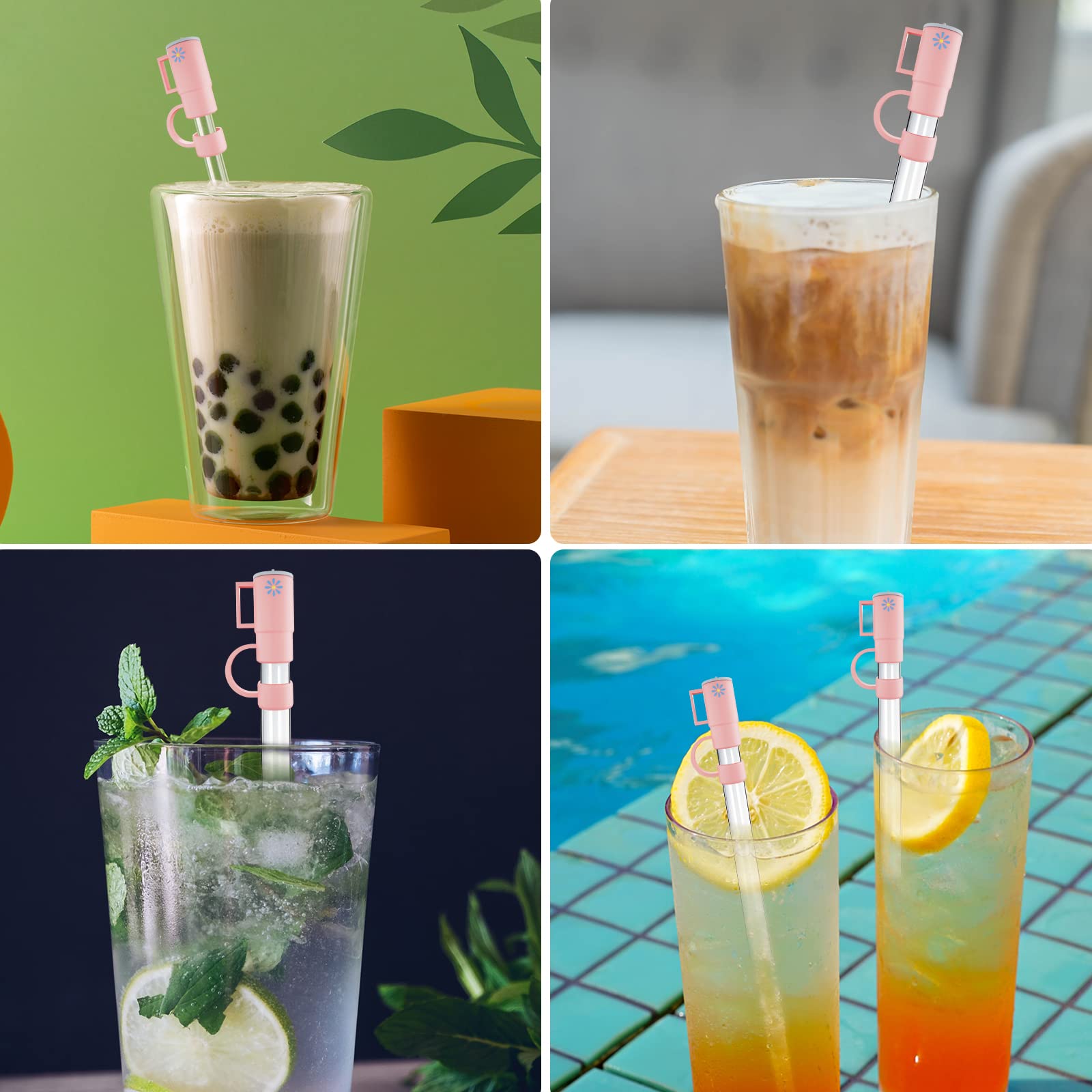 🥤Silicone Straw Covers Compatible with Stanley Tumblers