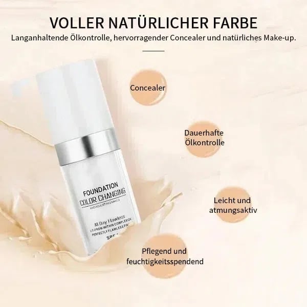 🔥Heißer Verkauf🔥Kaufen Sie 1, erhalten Sie 3 kostenlos💥Beste farbwechselnde Foundation für reife Haut