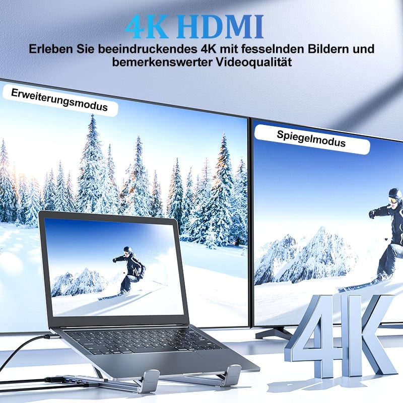 🔥Letzter Tag Verkauf 49% Rabatt  💻 8-in-1 USB-C Laptopständer