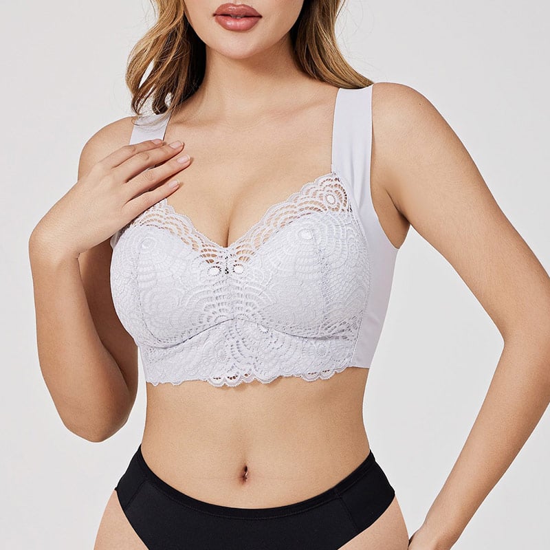 ✨2024 New TikTok Viral Comfortable & Supportive Push-Up Seamless Lace Plus-Size Bra