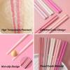 Chopsticks Reusable Dishwasher Safe, 9.57 inches Premium Non-slip Lightweight Fiberglass Chop Sticks, Japanese Chinese Chopstick Gift Set for Party, Pink- 5 Pairs