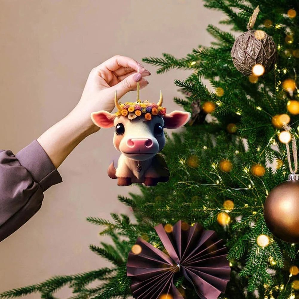 (🔥Last Day Promotion - 50%OFF) Cartoon Cow Decorative Ornament