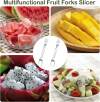 Last Day Promotion 70% OFF - 🍉2-in-1 Fruit Cutter & Fork – For Quick and Easy Fruit Serving!