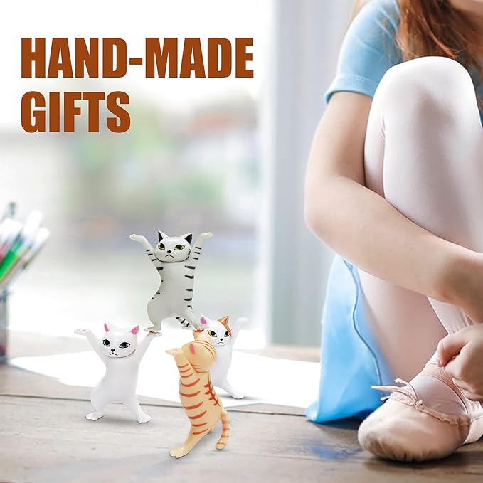 (🌲EARLY CHRISTMAS SALE - 50% OFF) 🎁 Cat Dancing Decoration Figurines (BUY 2 GET 1 FREE)-15PCS