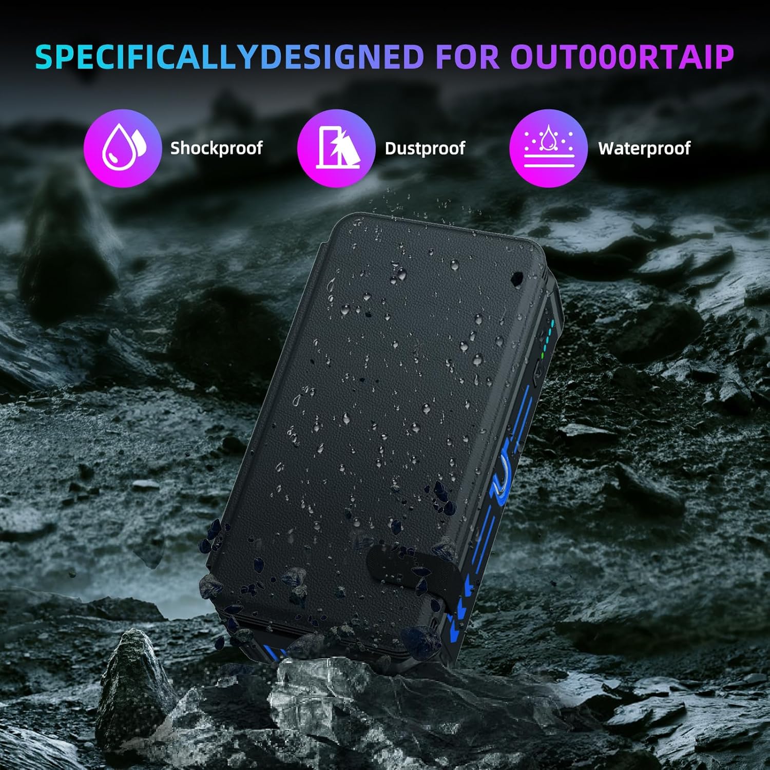 🎄TikTok Christmas Sale -70% OFF✨Outdoor Foldable Solar Large Capacity Charger Mobile Power Bank