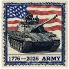 U.S. Army 250th Birthday Commemorative Stamp Set