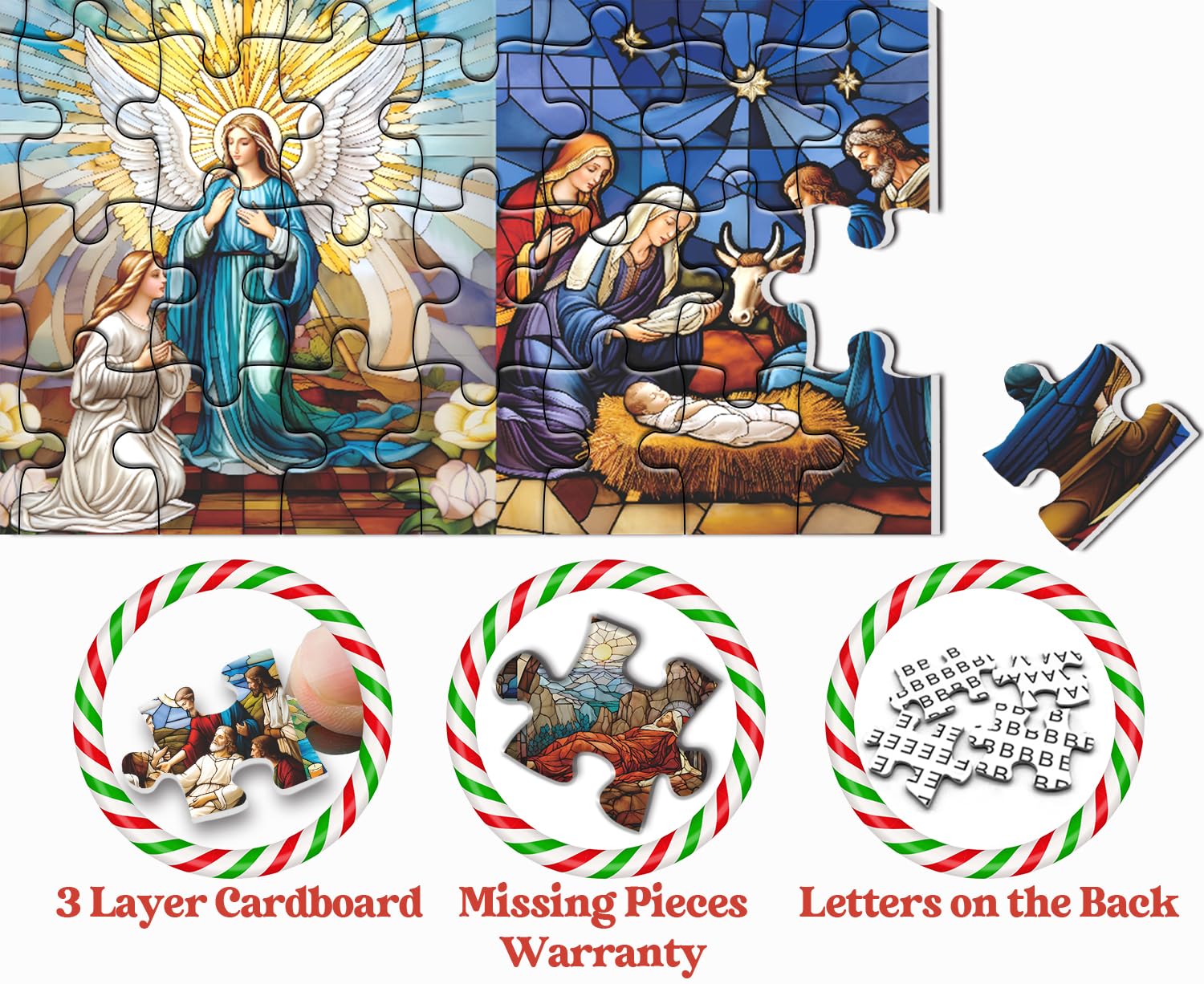 ✝️Life of Jesus Christmas Advent Calendar Jigsaw Puzzle 1000 Pieces🎅