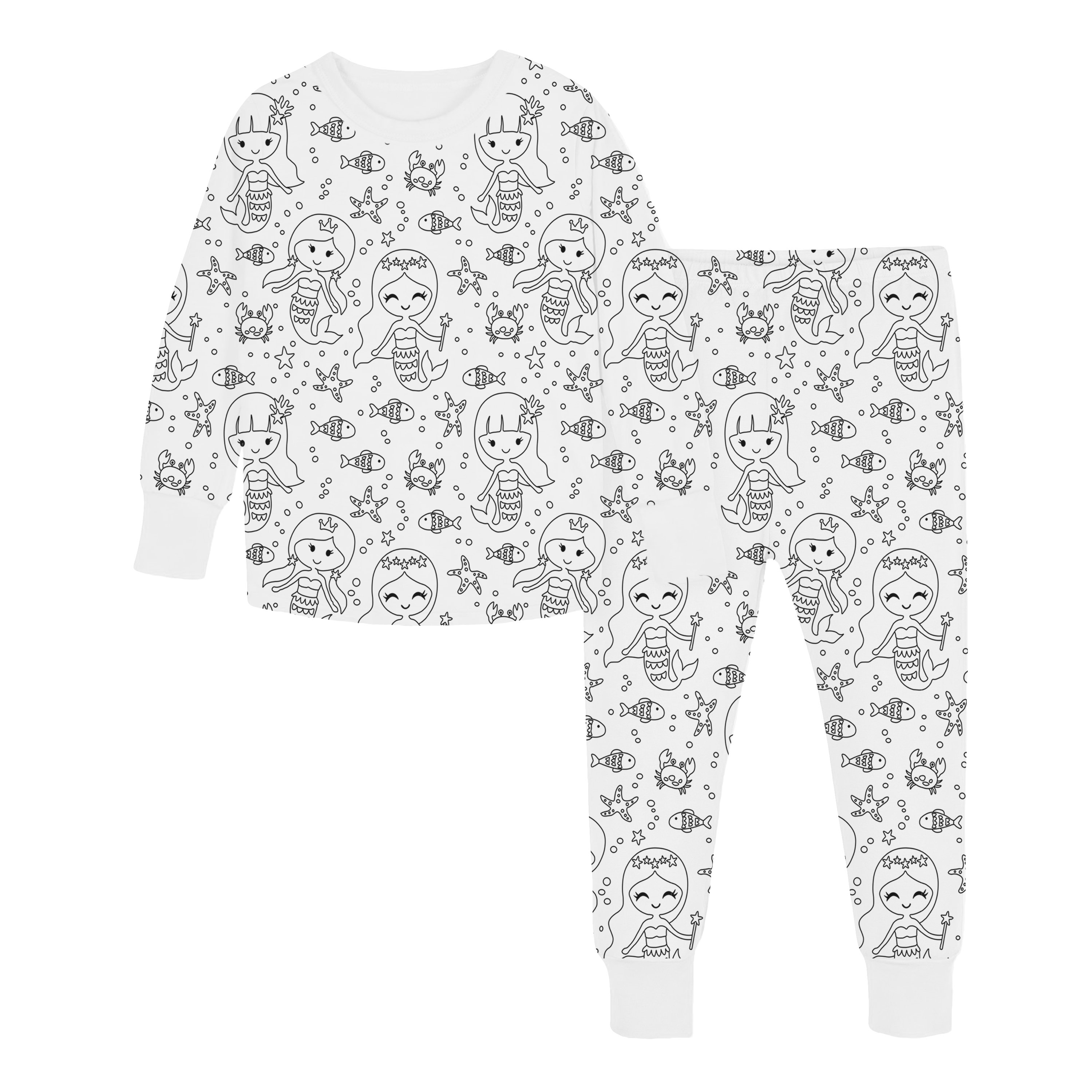 🎁TikTok Last Day Sale - 70% OFF🎨Kids colouring pajama sets with markers