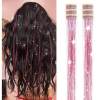 🔥Last Day Promotion 50% OFF🔥6 PCS Clip in Hair Tinsel 20 Inch Glitter Tinsel Hair