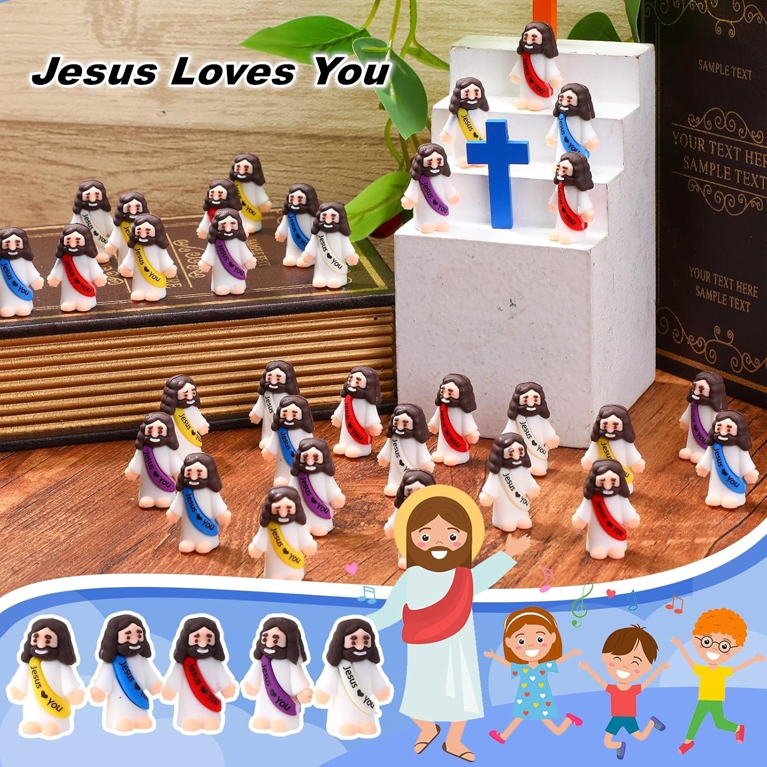 🎁TikTok Spring Last Day Promotion 48% OFF-🎁-Original Design Mini Jesus Figures Jesus Loves You