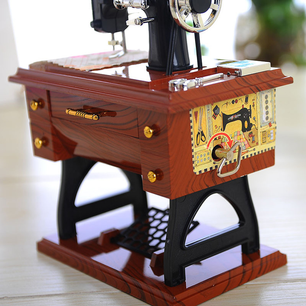 50% OFF Wood Mini Sewing Machine Music Box, Buy 2 Get Free Shipping
