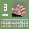 Aurora Mermaid Color Changing Cat Eyes Press On Nail Patch(30 pcs/set)