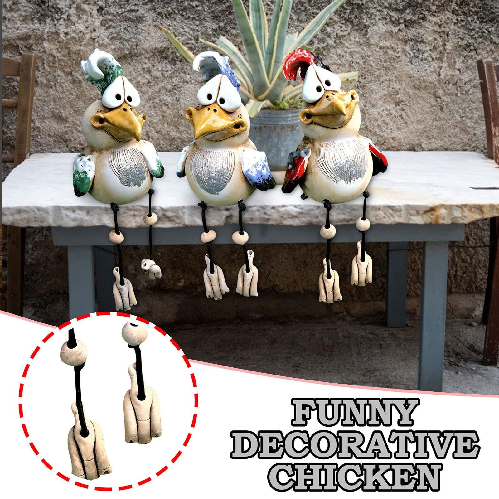 (🔥Last Day Promotion 50% OFF) Garden Dumb Chicken Decoration