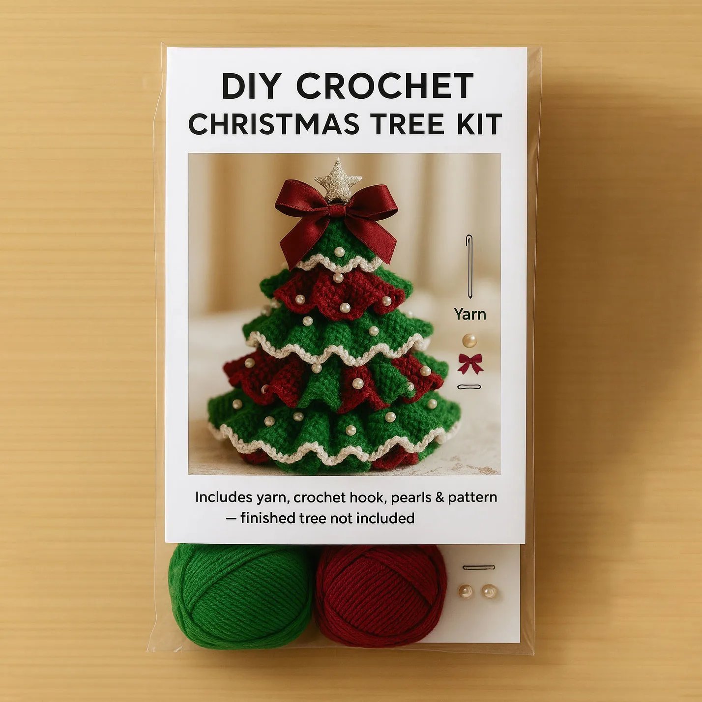 🎅TikTok Christmas Sale -70% OFF🎄DIY Crochet Christmas Tree Kit – ✨Handmade Holiday Decoration Set
