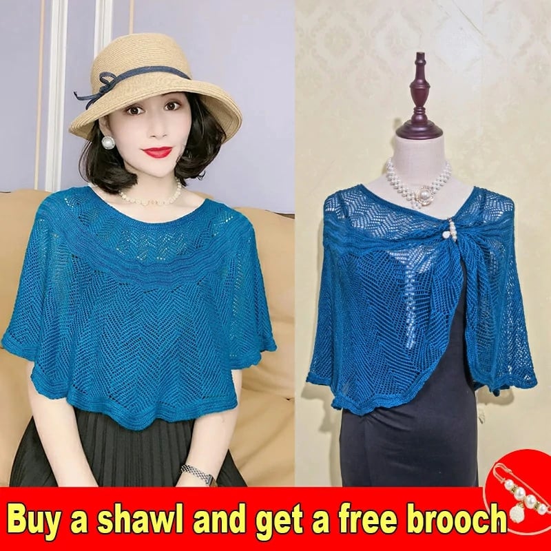 🔥Last Day Promotion 70% OFF-🔥-Knitted Sun-proof Shawl