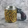 🎅Last Day Promotion 48% OFF-🎁-Stainless Steel Bullet Pattern Beer Mug