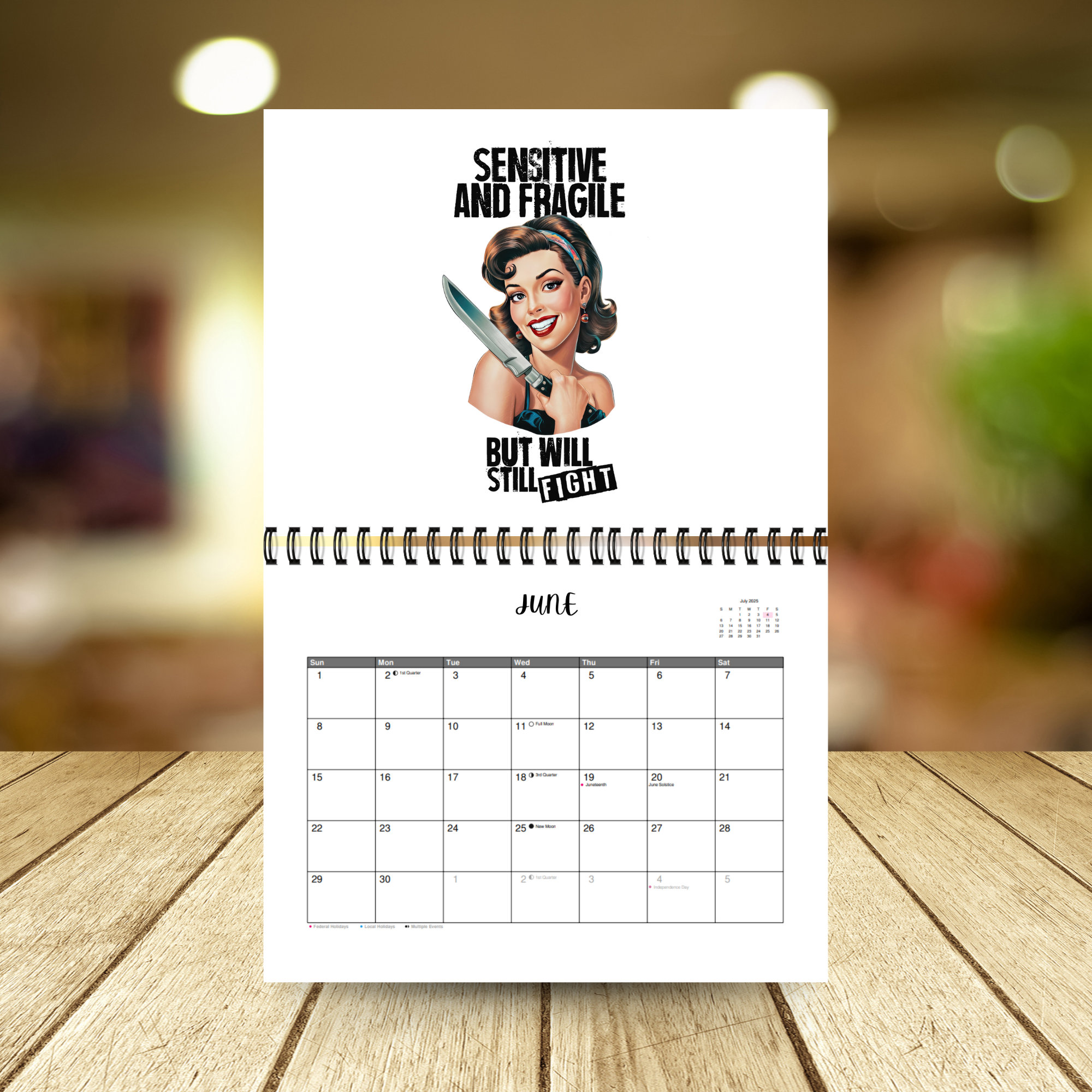 👠2025 Sarcastic Housewife Calendar | Wife Calendar