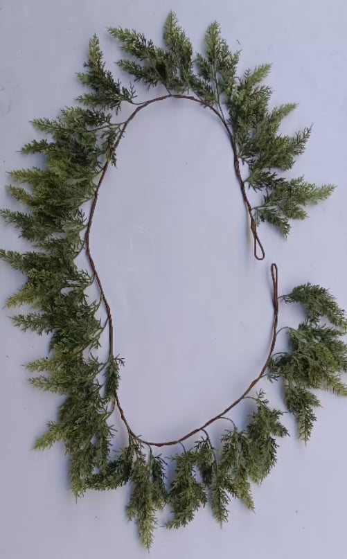 🎄TikTok Christmas Sale -70% OFF⛄2025 Christmas Artificial Cypress Leaf Vine Wreath🎄（1.8m）