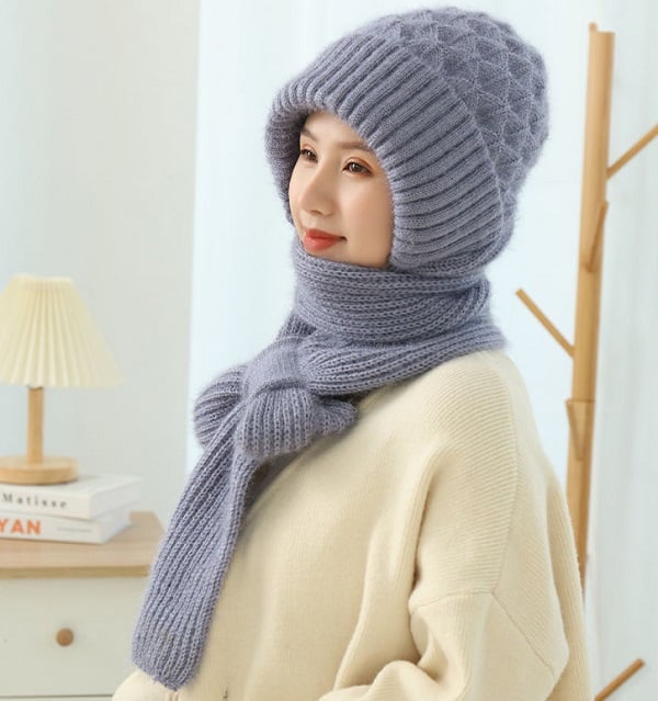 🎄EARLY CHRISTMAS SALE 48% OFF🔥Winter Versatile Knitted Hooded Scarf for Women