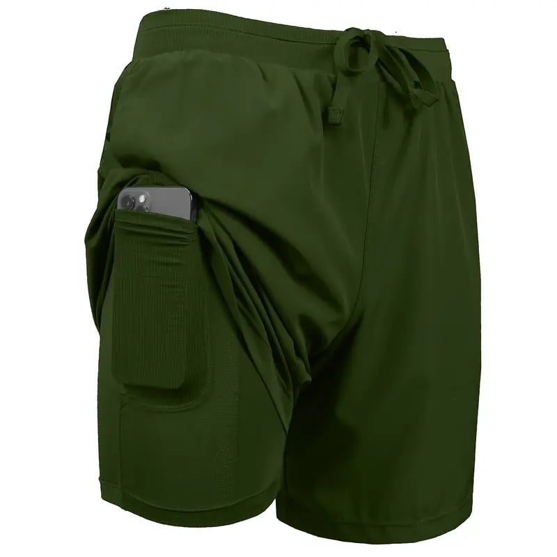 🎁TikTok Last Day Sale - 70% OFF🔥3-Pack Men's 2 in 1 Stretch Active Quick Dry Gym Running Shorts With Liner