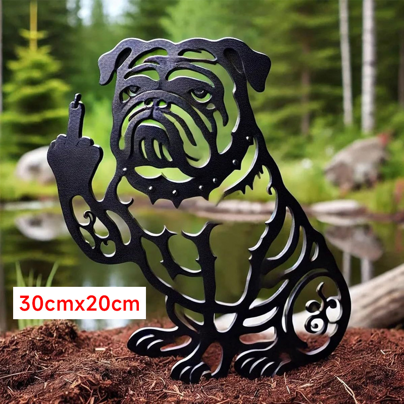 🔥 50% OFF – Limited Time Only!  Humorous Garden Decor – Middle Finger Trump, Bulldog & Bigfoot Cutouts
