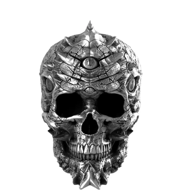 🔥Last Day Promotion 48% OFF-🎁-Death Saves 3Eyed Dragon Skull Ring | Sterling Silver