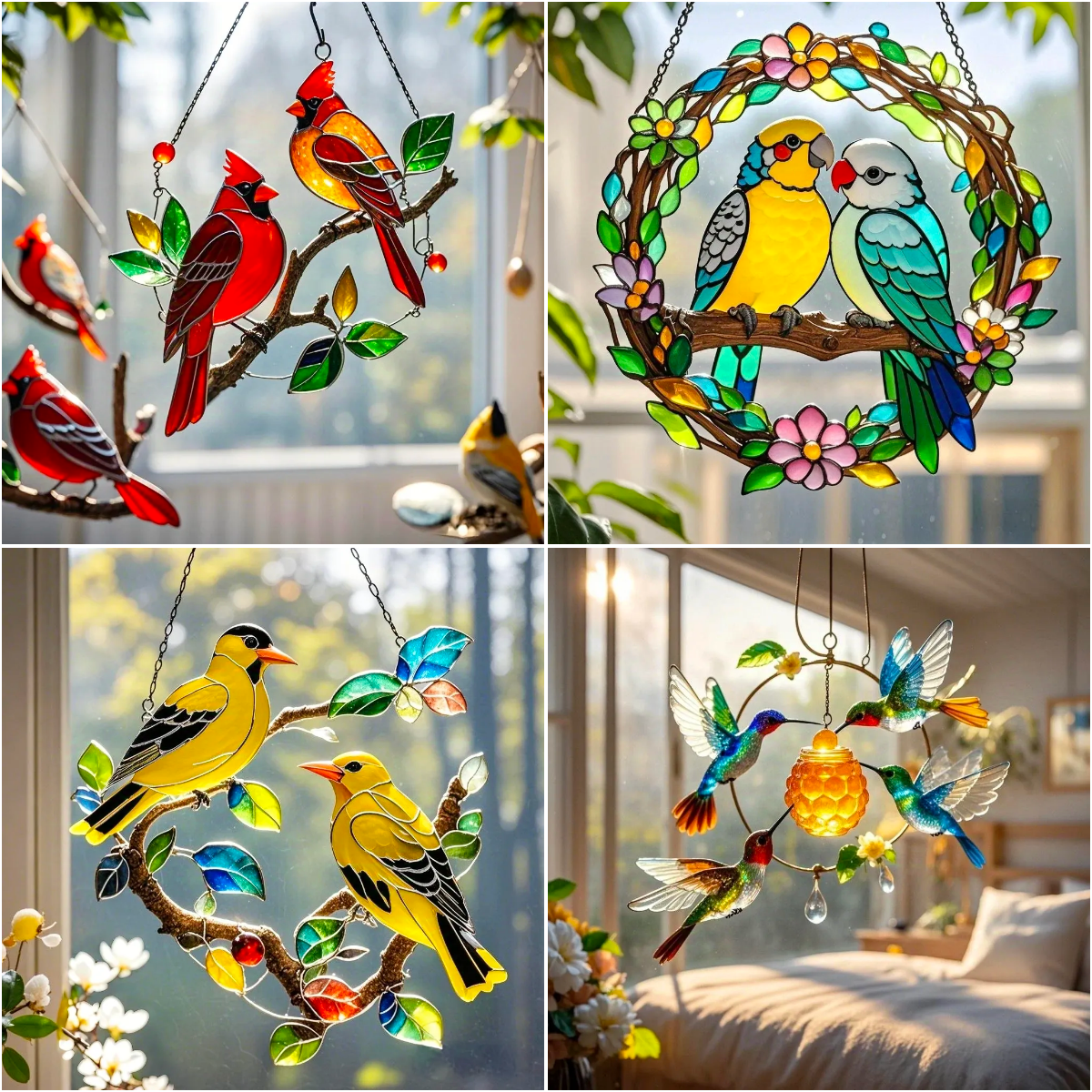 🔥New Year Specials - 49% OFF🎄-Handmade Bird Sun Catchers